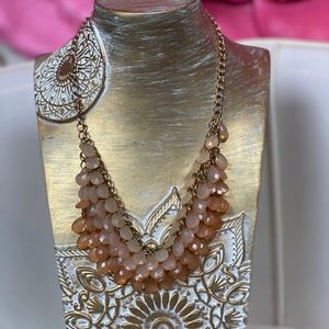Peach & Corral Beaded Necklace